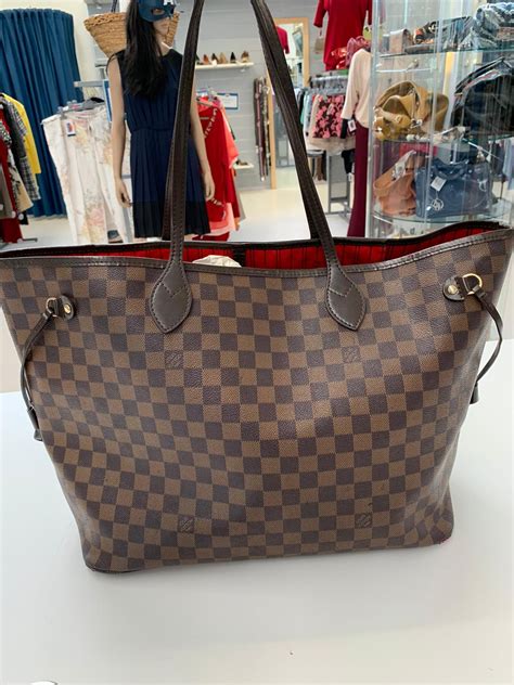 louis vuitton neverful damier usata originale|louis vuitton monogram neverfull.